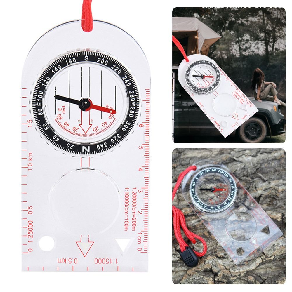 Map Compass Orienteering - بوصلة لوح أساسية للتوجيه، خرائط للتخييم