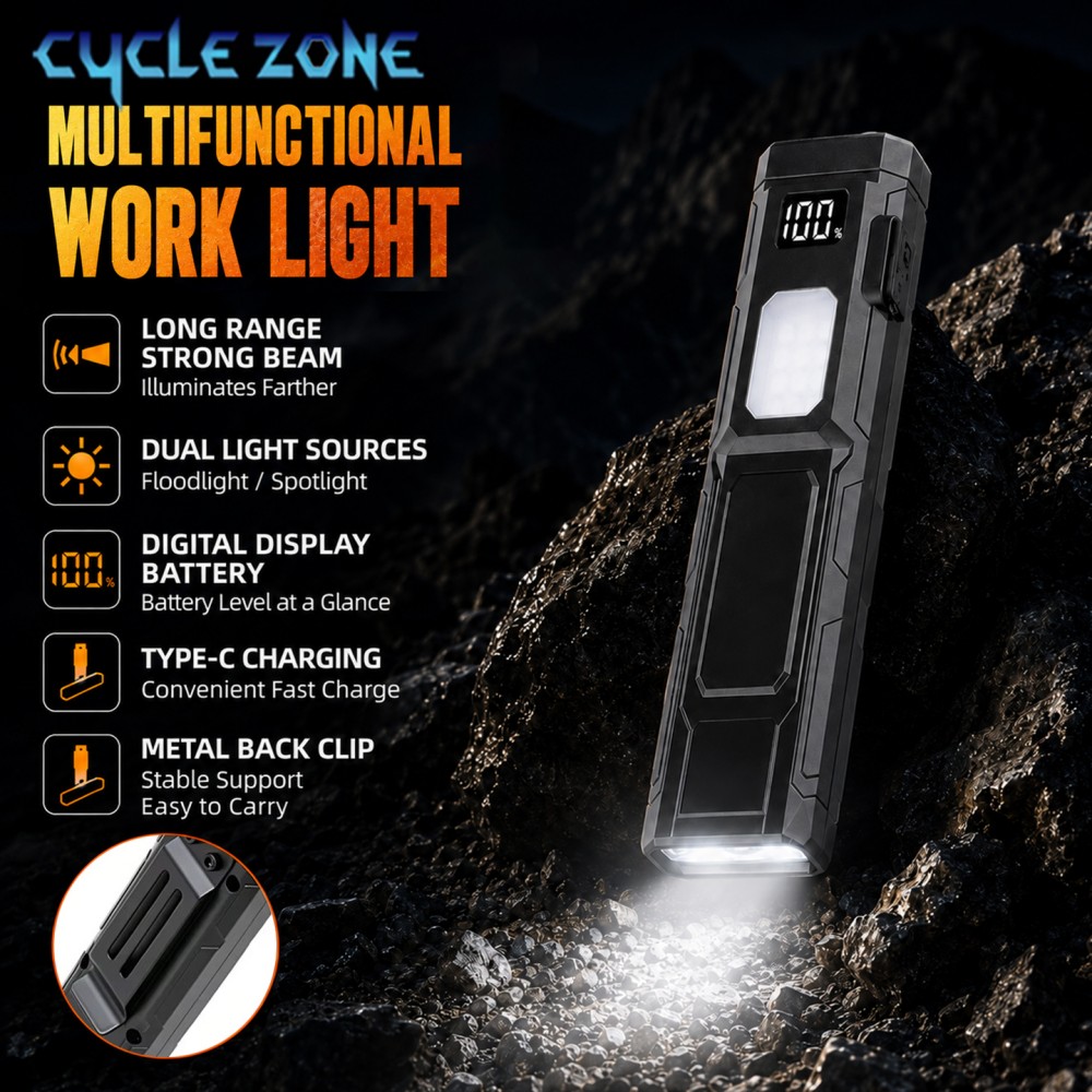 Outdoor Adventure Inc - مصباح يدوي LED محمول قابل للشحن