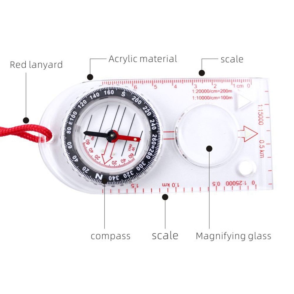 بوصلة لوح أساسية للتوجيه، خرائ - مراجعة Map Compass Orienteering وسعره