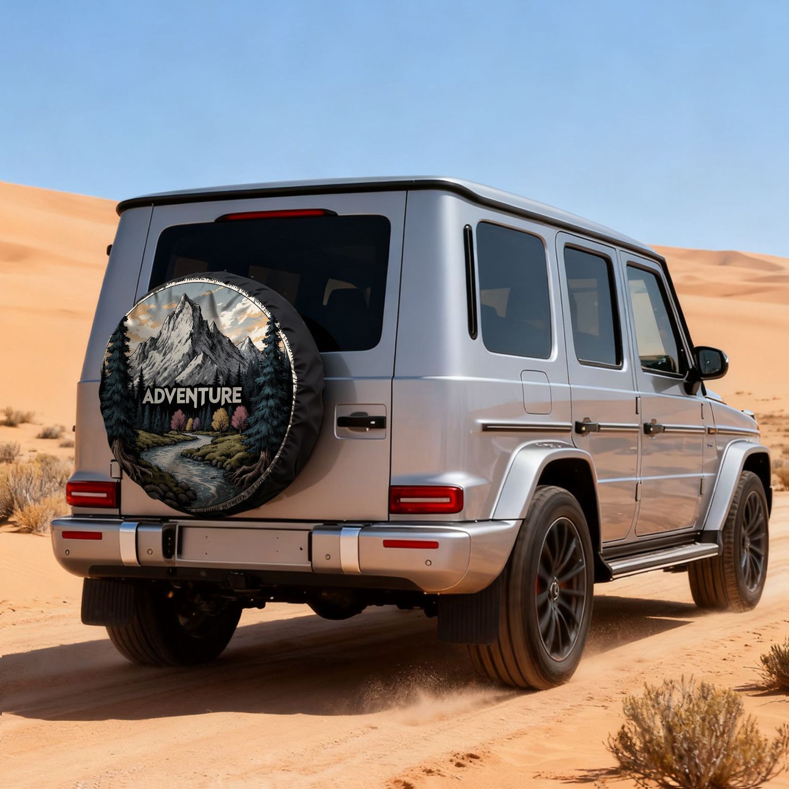 غطاء إطار السيارة بطباعة مناظر - مراجعة Outdoor Adventure Vehicles وسعره
