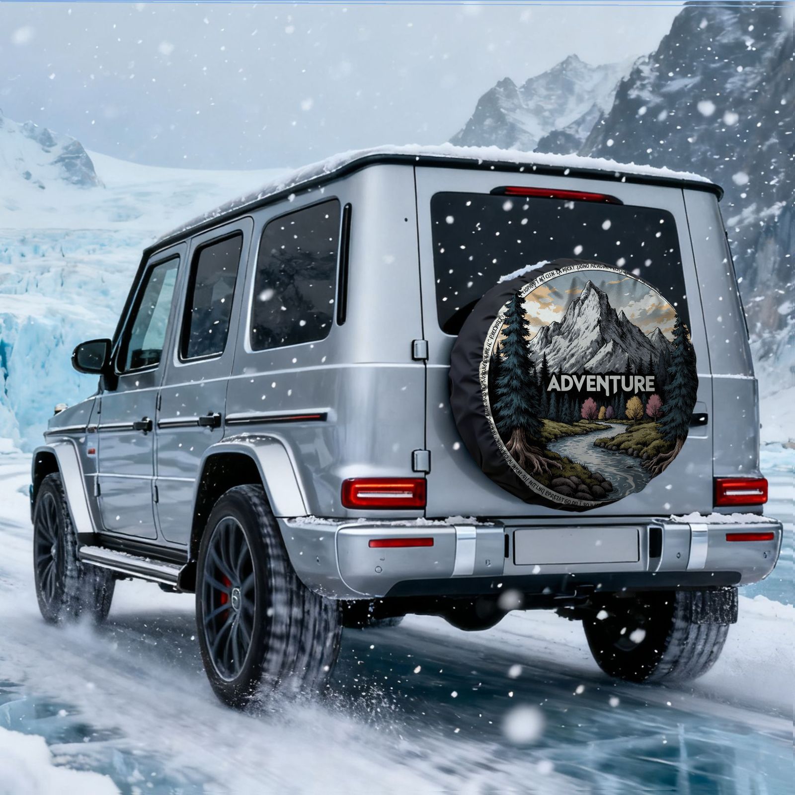 غطاء إطار السيارة بطباعة مناظر - مراجعة Outdoor Adventure Vehicles وسعره