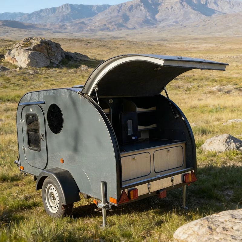 عربة سكن متنقلة مخصصة للتخييم  - مراجعة Outdoor Adventure Vehicles وسعره