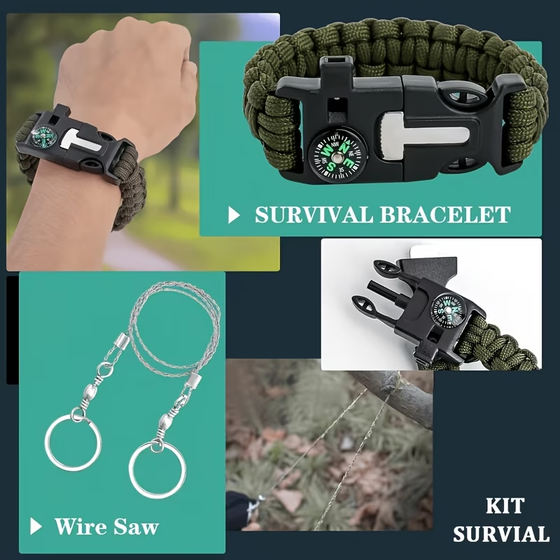 مجموعة أدوات النجاة 242 للأنشط - مراجعة Outdoor Adventure Gifts وسعره
