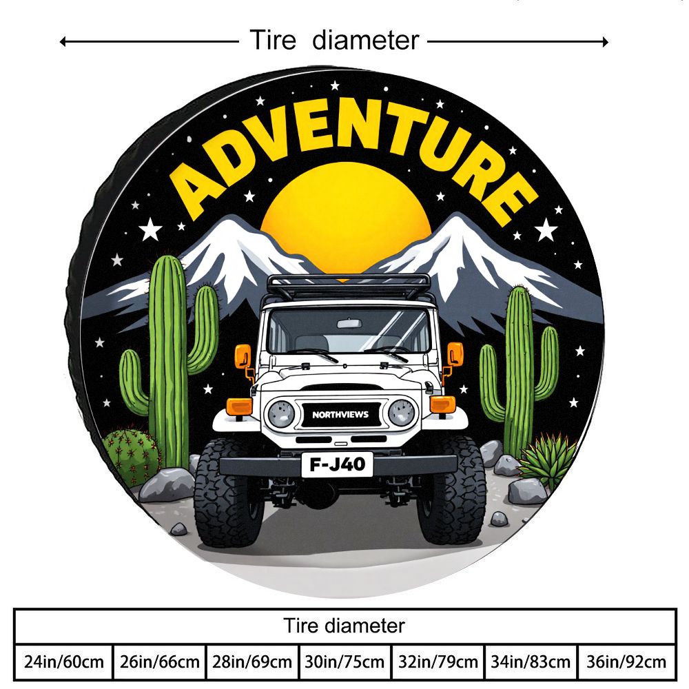 غطاء إطار احتياطي لسيارة FJ40  - مراجعة Outdoor Adventure Vehicles وسعره