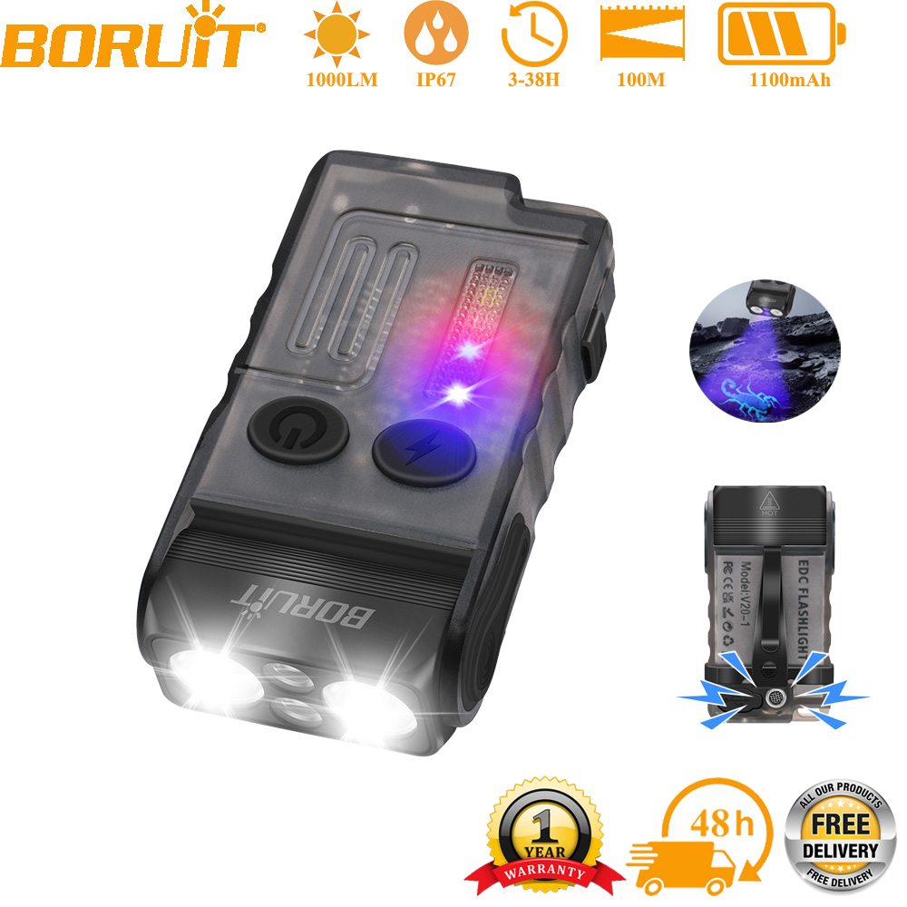 مصباح يدوي BORUiT V20 EDC محمو - مراجعة Outdoor Adventure Inc وسعره
