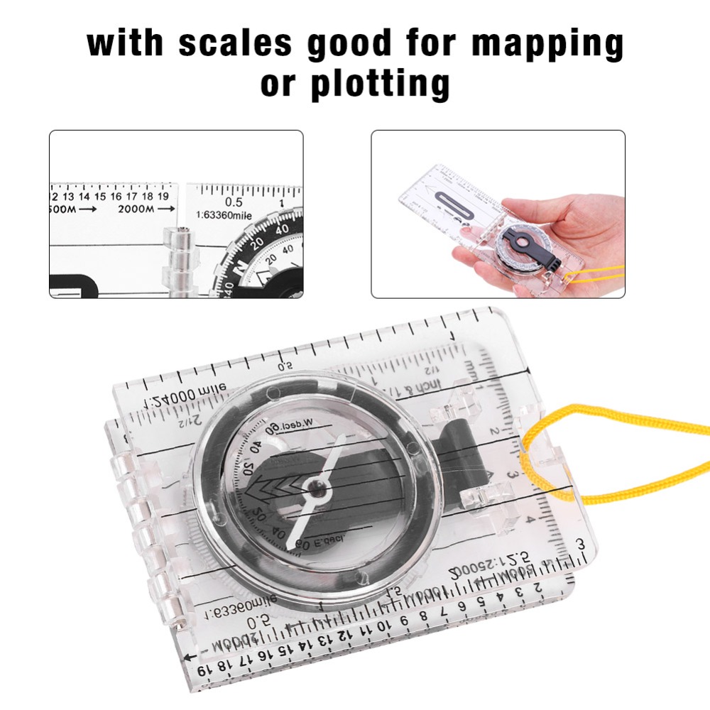 بوصلة توجيه متينة وخفيفة الوزن - مراجعة Map Compass Orienteering وسعره